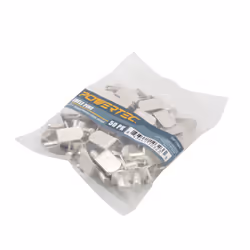 POWERTEC QP1304 1/4-Inch Shelf Pins  L-Shaped Bracket Style  1/4""  Ni