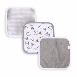 Washcloths  Absorbent Knit Terry  Super Soft 100% Organic Cotton