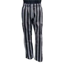 Chef Code Chef Pants  Triple Stripe Black White  2X-Large