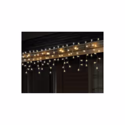 Celebrations 40811-71 Cool White Traditional LED Icicle Light Set  100 Count