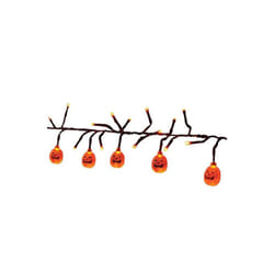 Celebrations 9086280 9 ft. LED Pumpkins Lights, Orange - 120 Count