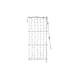 Celebrations 9086488 6 ft. Platinum LED Mini Net Christmas Lights, Warm White - 100 Count