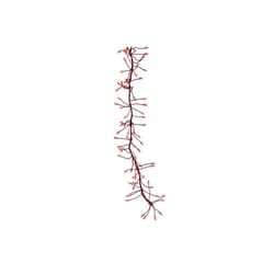 Celebrations 9086864 LED Big Seed Cluster String Christmas Lights, Red - 250 Count