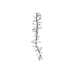 Celebrations 9086866 LED Big Seed Cluster String Christmas Lights, Blue - 250 Count