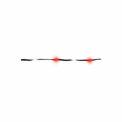 Celebrations 9086870 33 ft. LED String Ribbon Light, Red & White - 200 Count