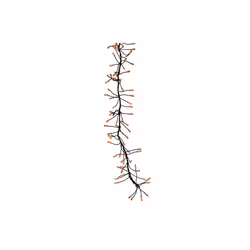 Celebrations 9086902 LED Connectable Big Seed Cluster Halloween Lights, Orange - 250 Count