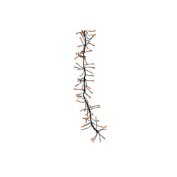 Celebrations 9086902 LED Connectable Big Seed Cluster Halloween Lights, Orange - 250 Count