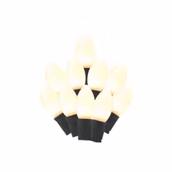 Celebrations 9096571 25 Count 24 ft. LED C9 String Christmas Lights - White