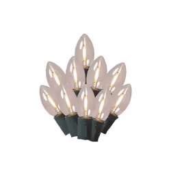 Celebrations 9096573 25 Count 24 ft. LED C9 String Christmas Lights - Warm White