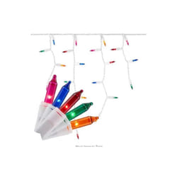 Celebrations 9096877 LED T5 Icicle Christmas Lights, Multi Color- 100 Count