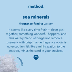 Method Gel Dish Soap  Sea Minerals  Biodegradable Formula  Tough on Grease  18 Fl Oz