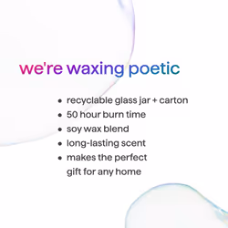 Method Premium Soy Candle  Violet + Lavender  2 Wick  Recyclable Jar  Up to 50 Hours Burn Time  14 oz