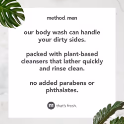 Method Men Body Wash  Glacier + Granite  Paraben and Phthalate Free  18 fl oz (Pack of 1)