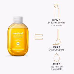 Multi Surface Cleaner Concentrate, Lively, Mango + Citrus fragrance, 2X 240ml (Pack of 2)