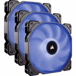 Corsair CO-9050084-WW AF120 Air Series, 120 mm LED Low Noise Cooling Fan - Blue (Triple Pack)