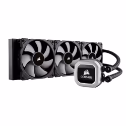 Corsair H150i PRO RGB 360mm, All-in-one liquid cooler, Black, Grey