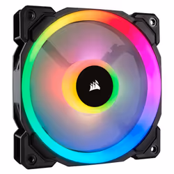 Corsair LL120 RGB, Fan, 12 cm, 600 RPM, 1500 RPM, Black, White