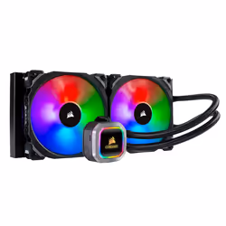 Corsair H115i, All-in-one liquid cooler, 14 cm, Black, White