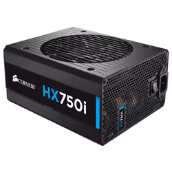 Corsair HX750i, 750 W, 100 - 240 V, 47 - 63 Hz, 5 - 10 A, +12V,+3.3V,+5V,+5Vsb,-12V, 150 W