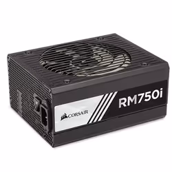Corsair RM750i, 750 W, 100 - 240 V, 47 - 63 Hz, 5 - 10 A, +3.3V,+5V,+12V,-12V,+5Vsb, 150 W