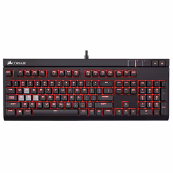 Corsair STRAFE, Full-size (100%), Wired, USB, QWERTY, Black