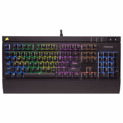Corsair STRAFE RGB, Full-size (100%), Wired, USB, QWERTY, Black