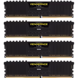 Corsair Vengeance LPX 64GB DDR4-2400, 64 GB, 4 x 16 GB, DDR4, 2400 MHz, 288-pin DIMM, Black