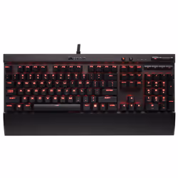 Corsair K70 LUX, Wired, USB, Mechanical, QWERTY, LED, Black