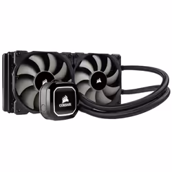 Corsair H100x, All-in-one liquid cooler, 12 cm, Black