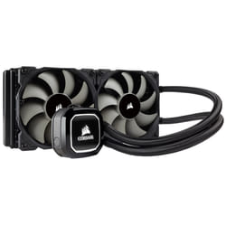 Corsair H100x Processor All-in-one liquid cooler 12 cm Black