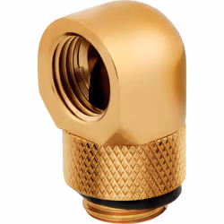 Corsair CX-9055010-WW, Fitting, Brass, Gold, 1/4", 90°, 2 x 90° Rotary Adapters