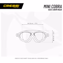 Cressi Mini Cobra  Clear/Blue Small