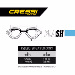 Cressi Flash  clear/blue  clear lens