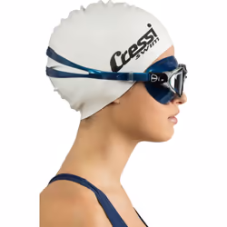 Planet Anti Fog Premium Swim Goggles Mask, 100% Anti UV (Made in Italy),White/Lilac - Clear Lens