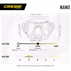 Cressi Nano Crystal  Black/Black (DS365050)