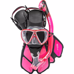 Cressi Bonete Pro Dry Set  Translucent Pink  L/XL