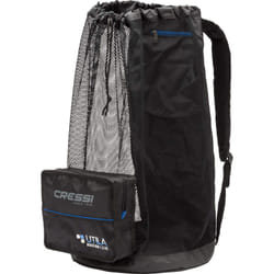 Cressi Heavy Duty Mesh Backpack 85 liters Capacity for Snorkeling  Water Sport Gear | Utila: designed in Italy  Black  One Size (UB937000)