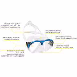 Cressi Matrix & Supernova Dry, clear/blue