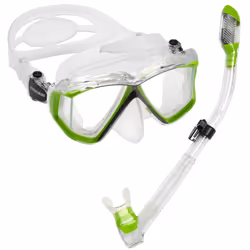 Cressi Pano 4 & Supernova Dry  Clear/Lime