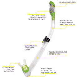 Cressi Pano 4 & Supernova Dry  Clear/Lime