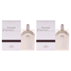 Hermes Voyage DHermes - Pack of 2 For Unisex 1.18 oz EDT Spray (Refillable)