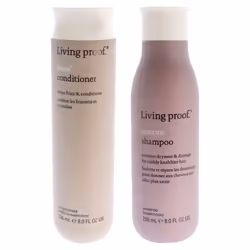 Living Proof No Frizz Conditioner and Restore Shampoo - Dry or Damaged Hair Kit by Living Proof for Unisex - 2 Pc Kit 8oz Con ...