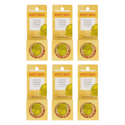 Burts Bees Lemon Butter Cuticle Cream - Pack of 6 For Unisex 0.6 oz Cream