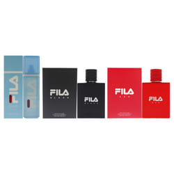 Fila Kit by Fila for Men - 3 Pc Kit 3.4oz Fila Black EDT Spray, 3.4oz Fila Fresh EDT Spray, 3.4oz Fila Red EDT Spray