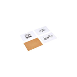 Thank You Cards and Envelopes, 48 Count, Black/White