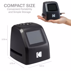 RODFD20 Mini Digital Film & Slide Scanner â Converts 35mm, 126, 110, Super 8 & 8mm Film Negatives & Slides to 22 Megapixel JPEG Images â Includes