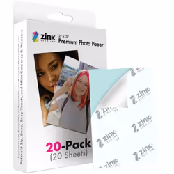 Polaroid Zink Media 2x3" 20 Pack, Gloss, 2x3", Multicolour, 20 sheets, Polaroid Snap, Snap Touch, Zip and Mint Cameras & Prin ...