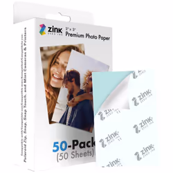 Polaroid Zink Media 2x3" 50 Pack, Gloss, 2x3", Multicolour, 50 sheets, Polaroid Snap, Snap Touch, Zip and Mint Cameras & Prin ...