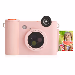 Kodak Smile+, 50.8 x 76.2 mm, Pink, Filter, MicroSD (TransFlash), 5 MP, Auto