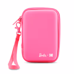 Kodak x Barbie EVA Case with Removable Strap  Built-in Mesh Pocket (Pink) Compatible w/Kodak x Barbie Printomatic or Step Sli ...